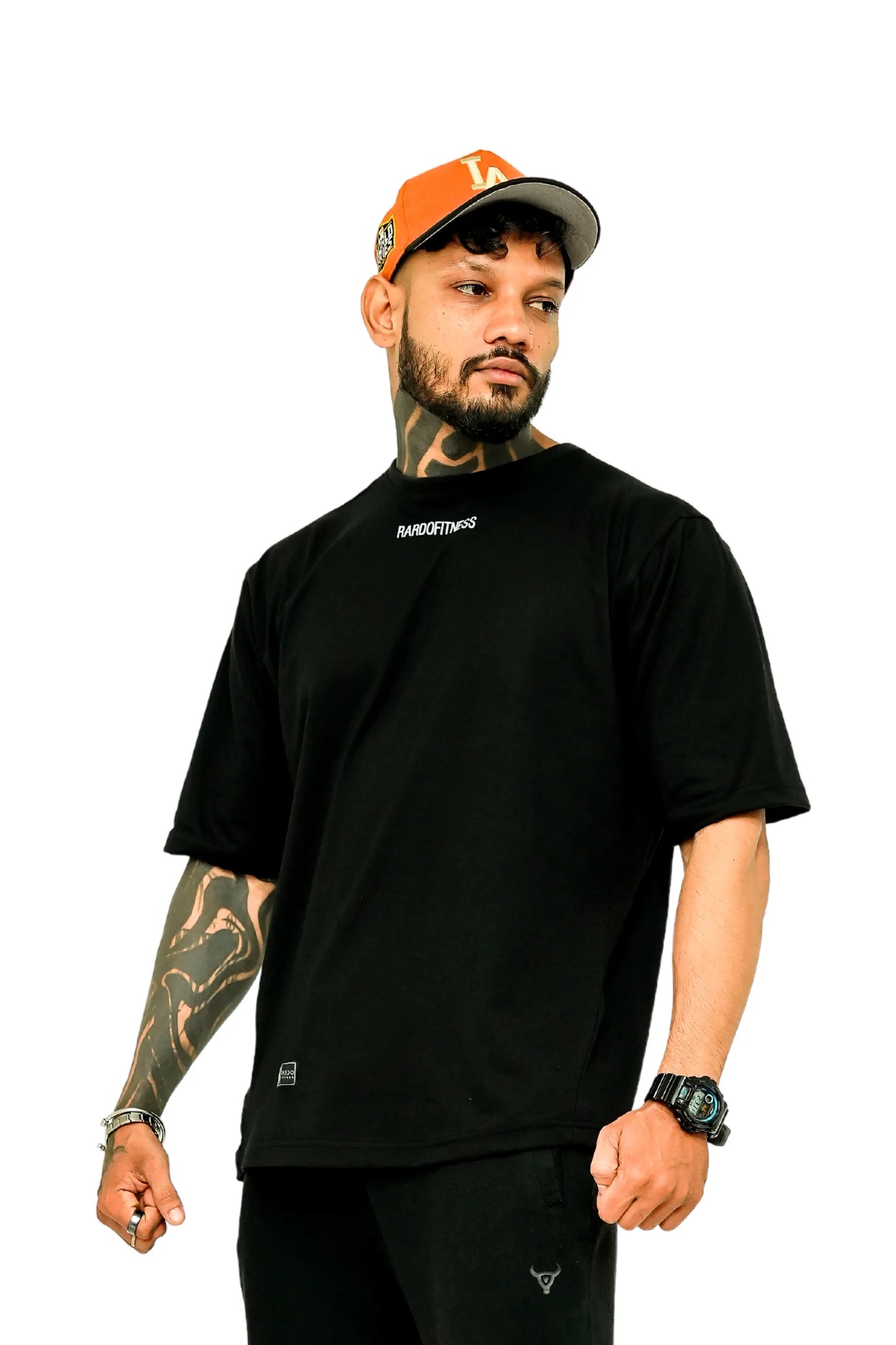 Rise Higher Oversized Tee - Black