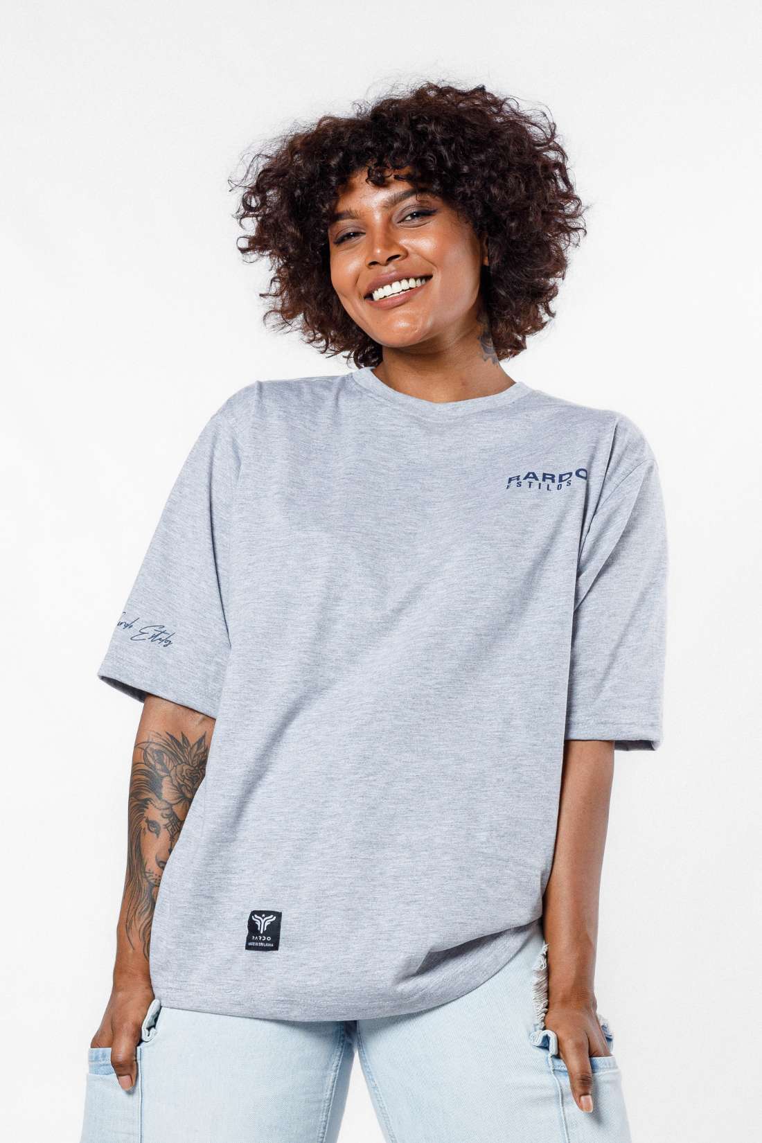 Rardo Estilos - Stay Focused Unisex Oversized T - Grey