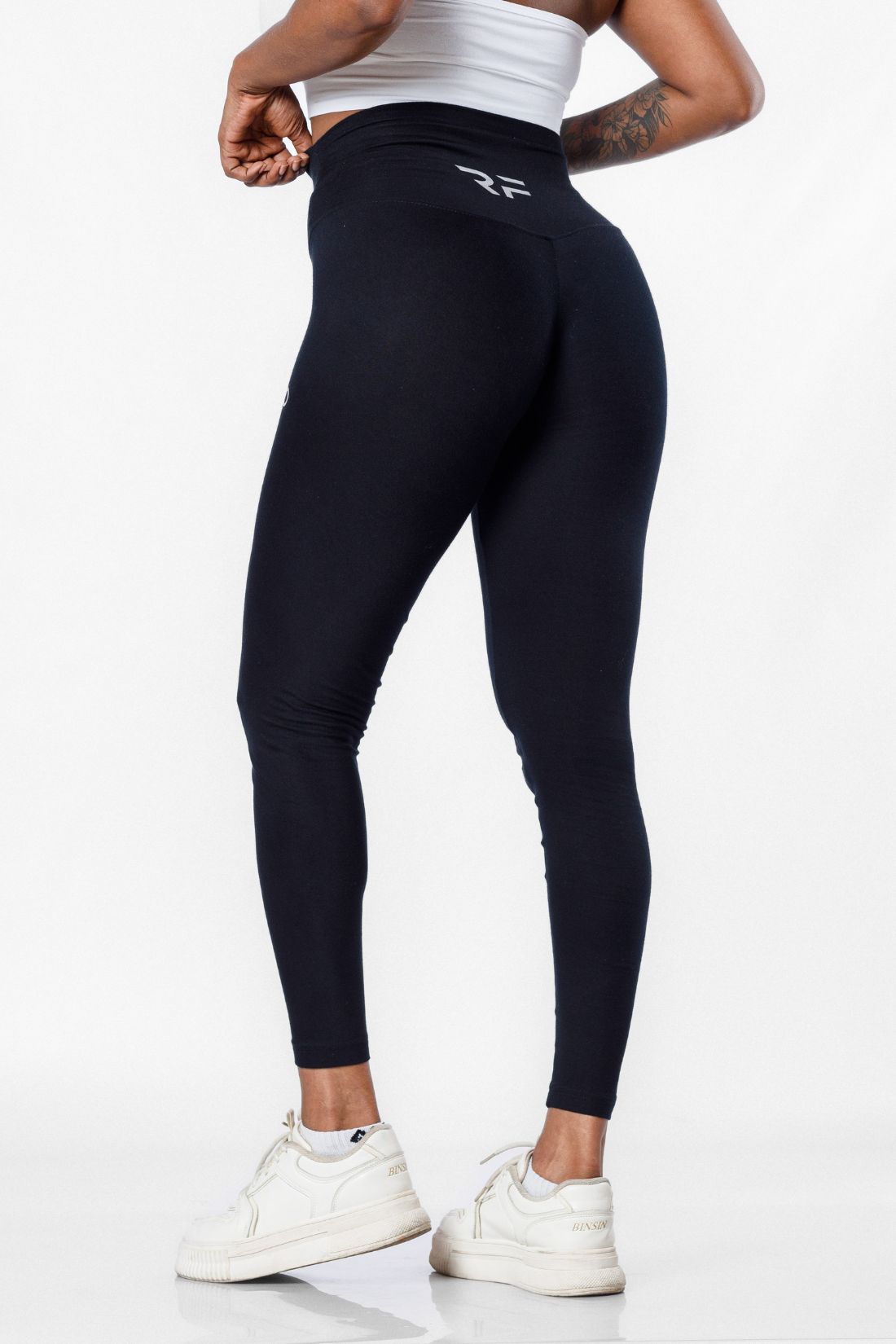 Flex High Waisted Seamless Leggings - Black