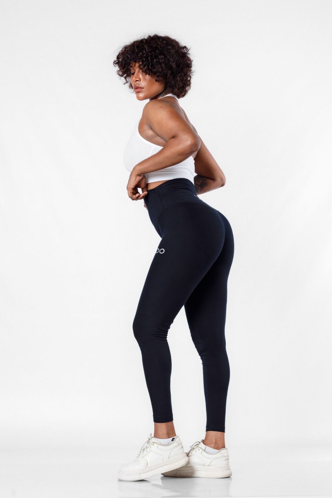 Flex High Waisted Seamless Leggings - Black