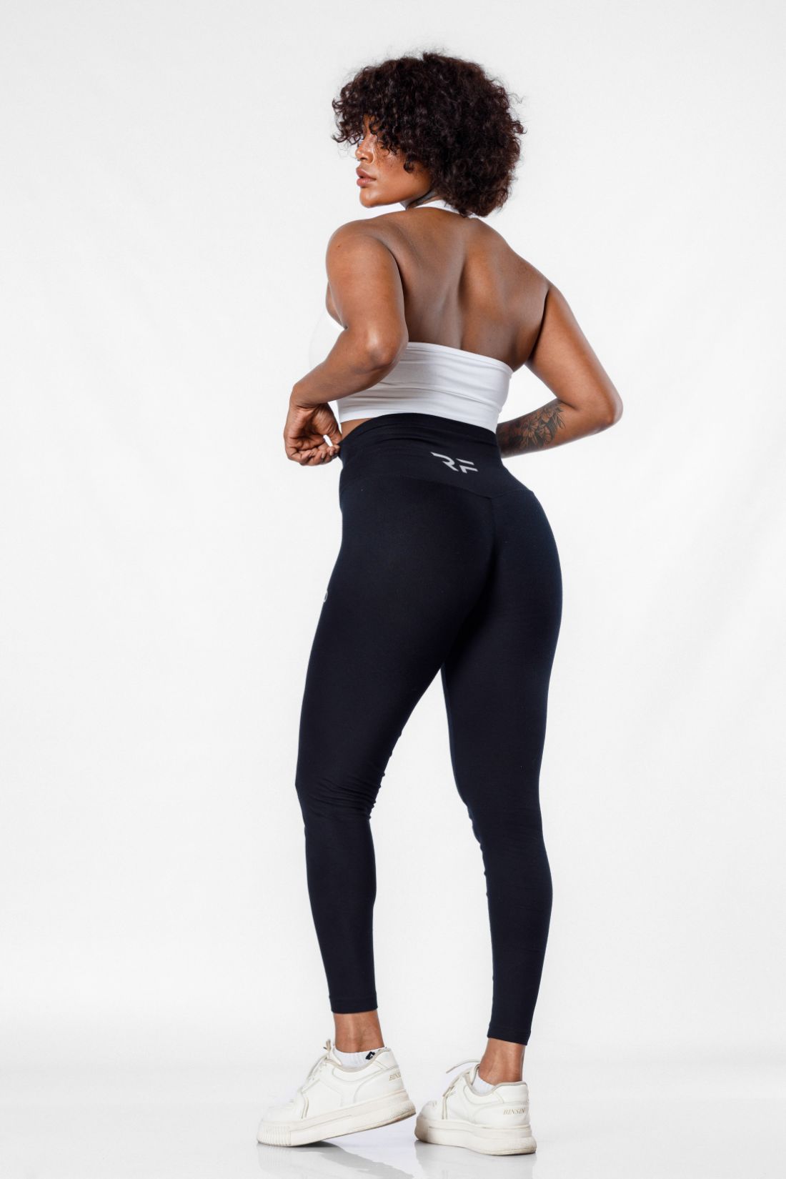 Flex High Waisted Seamless Leggings - Black