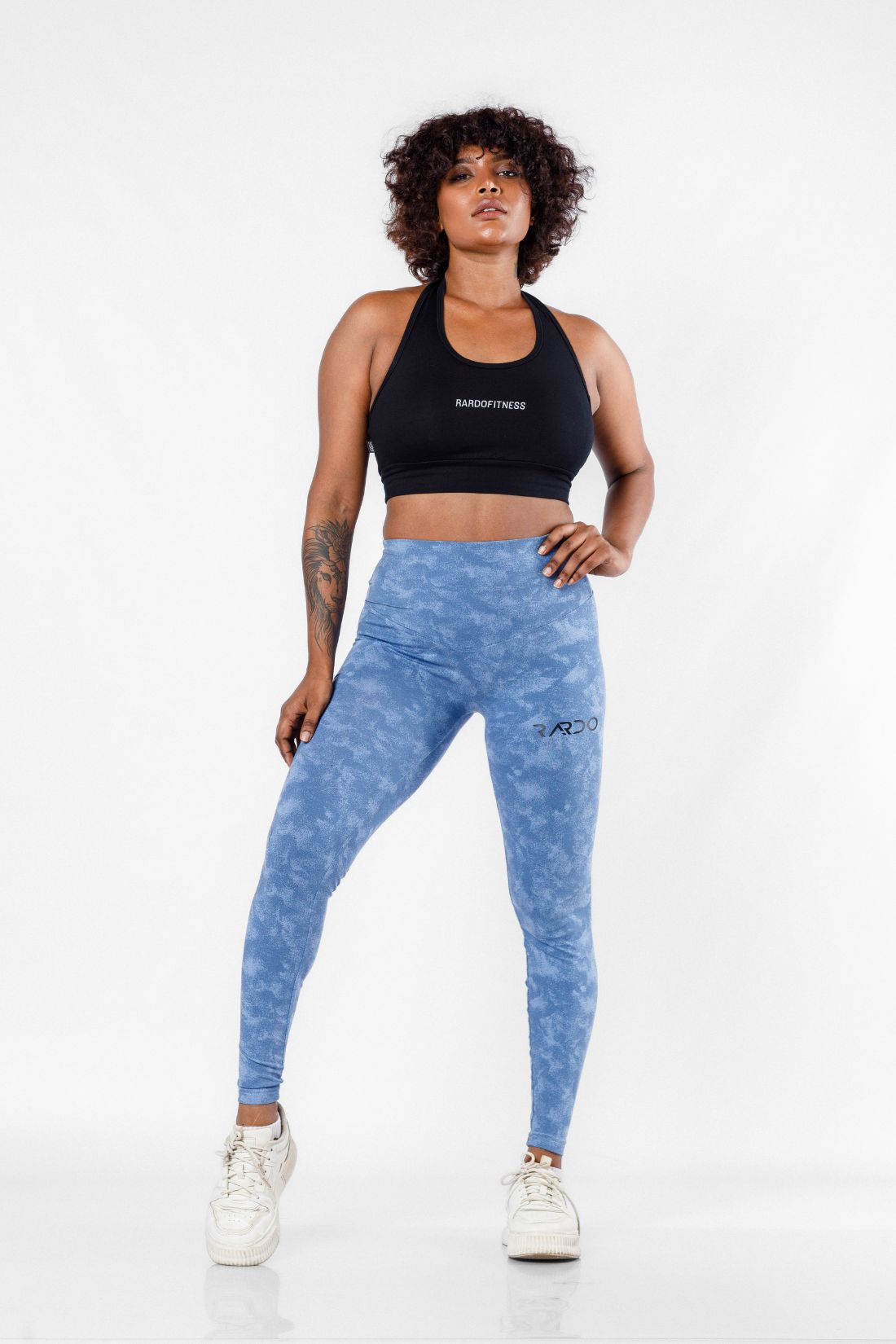 Flex High Waisted Seamless Leggings - Blue