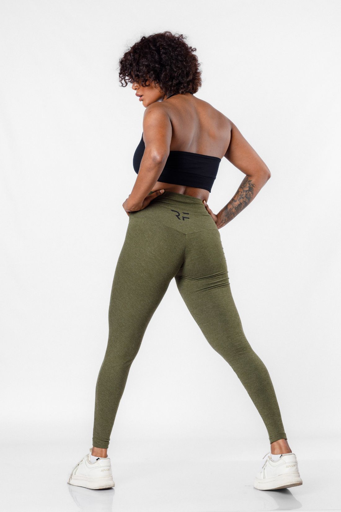 Flex High Waisted Seamless Leggings - Green