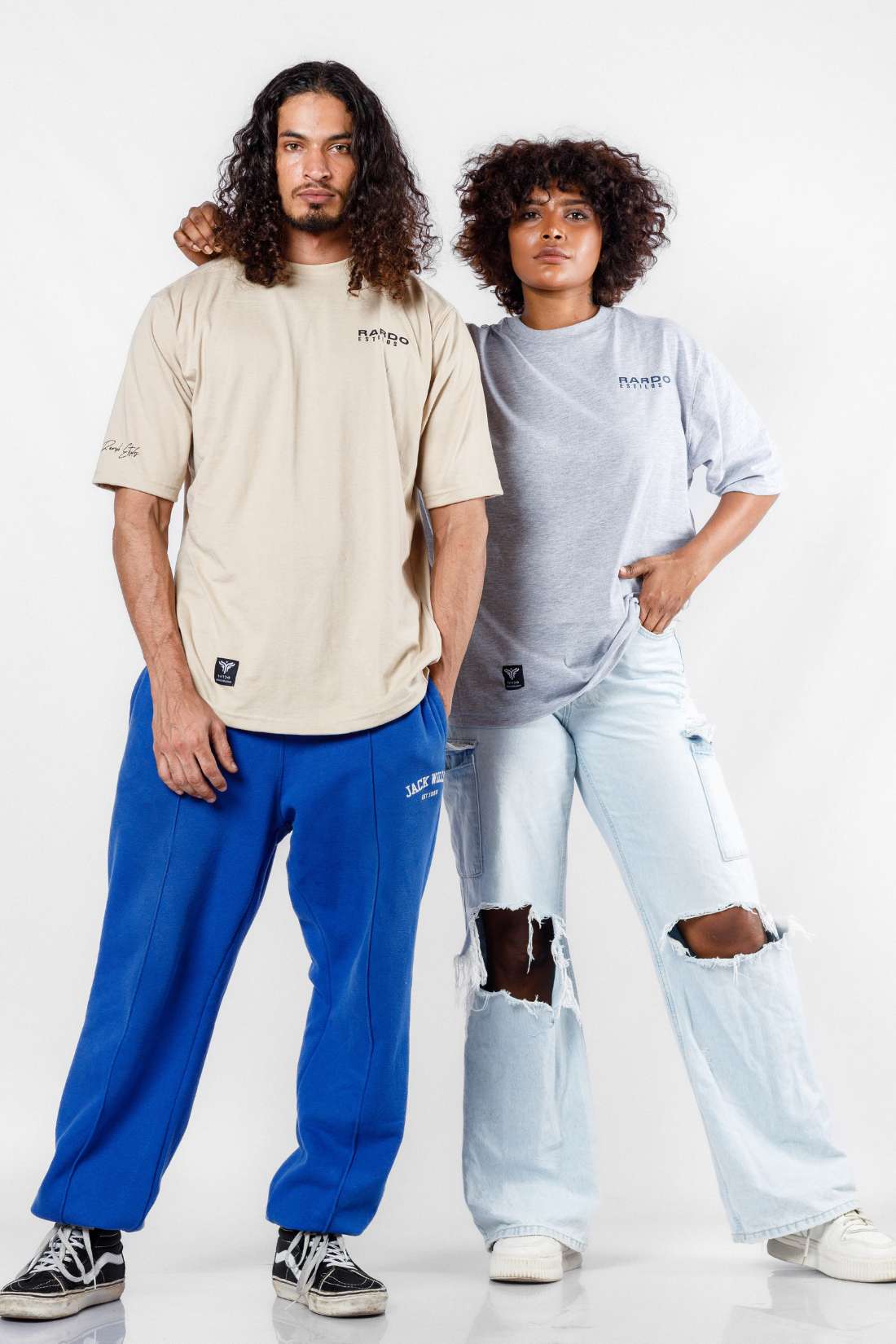 Rardo Estilos - Stay Focused Unisex Oversized T - Grey