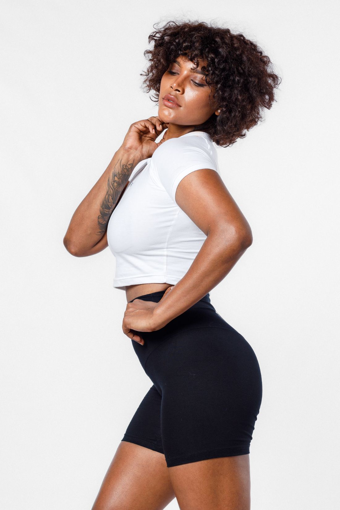 HyperFlex Cropped Tee - White