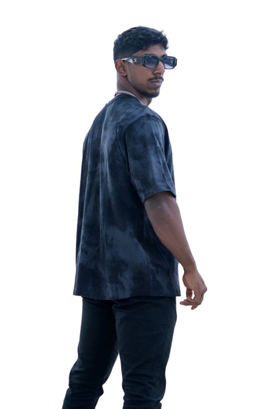 Black Stoned Oversized Tee