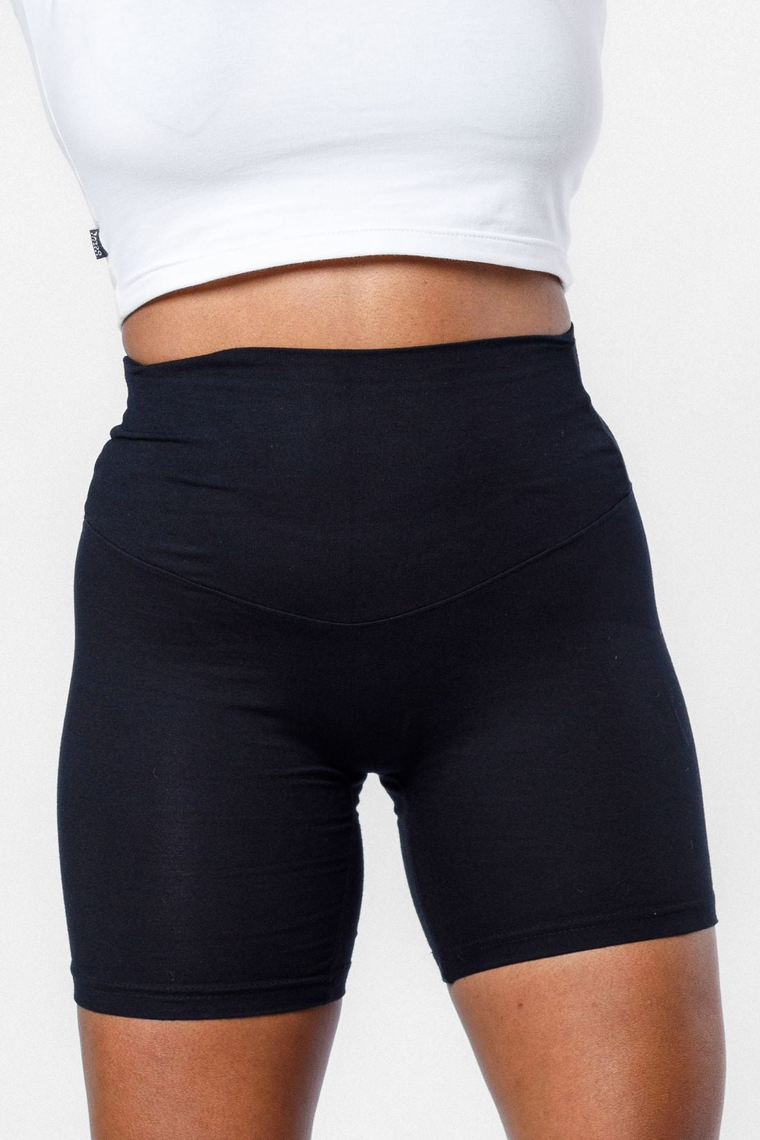 Flex High Waisted Biker Short - Black