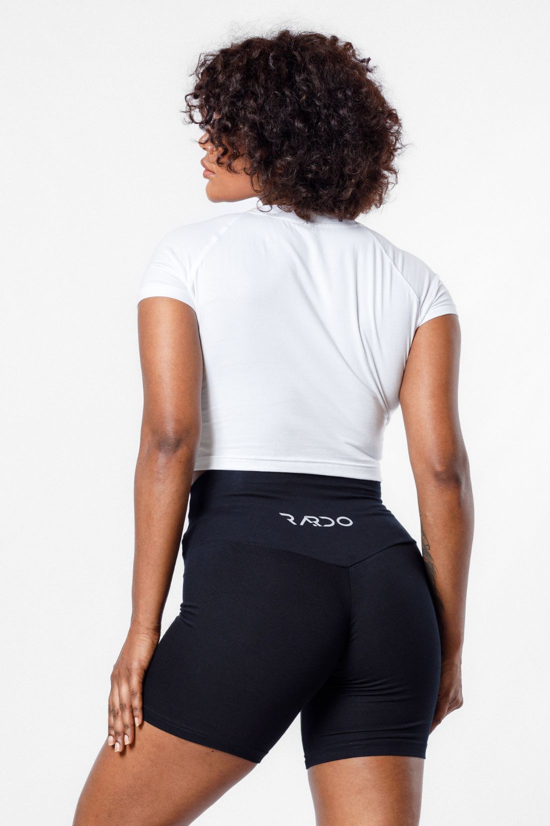 Flex High Waisted Biker Short - Black