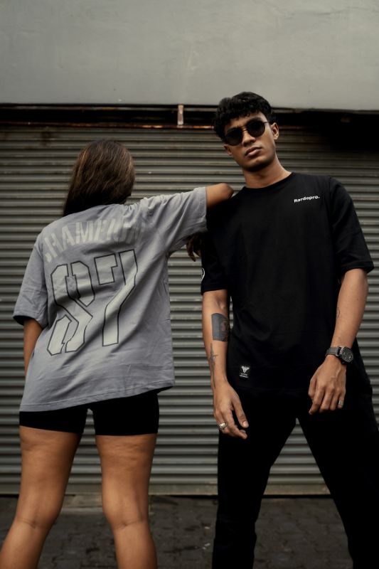 Champion Black Oversized Tee