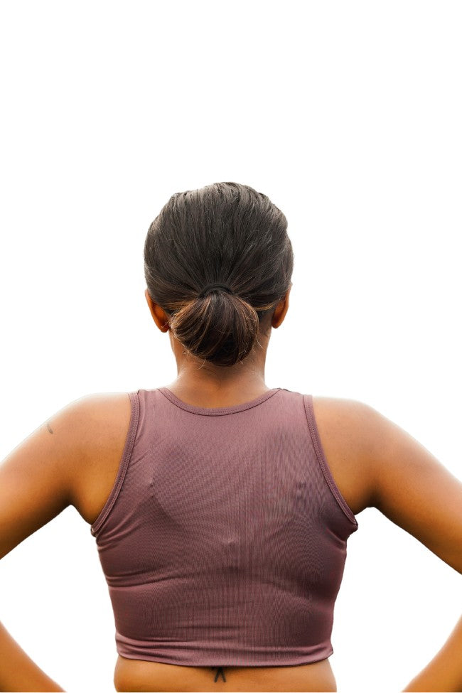 Premium Tank Crop - Maroon