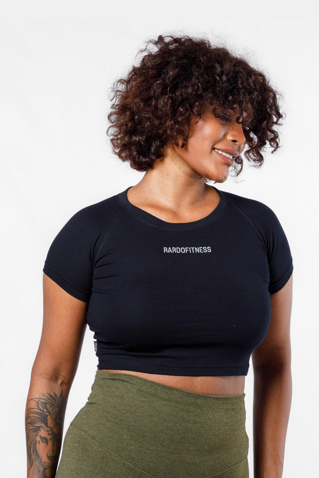 HyperFlex Cropped Tee - Black