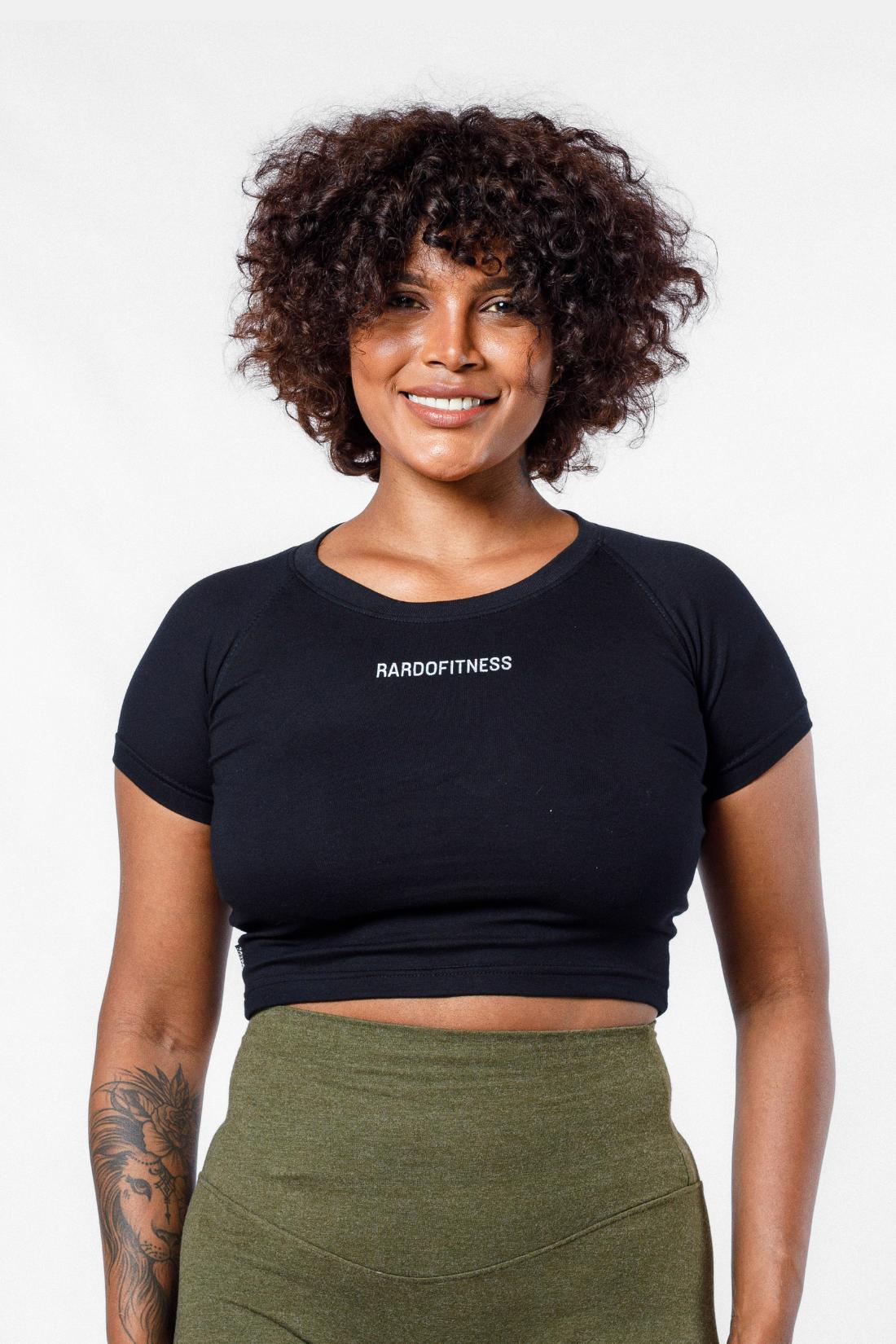 HyperFlex Cropped Tee - Black
