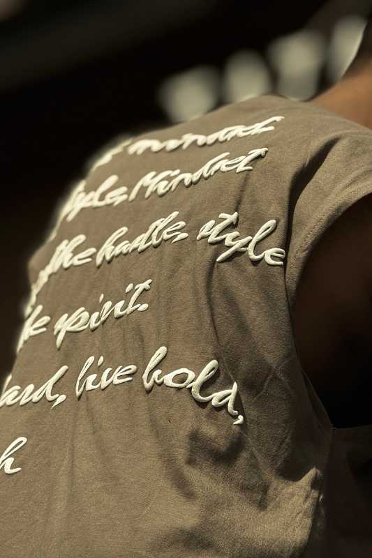 Grey Raw Cut Mindset Cut-Off Tank