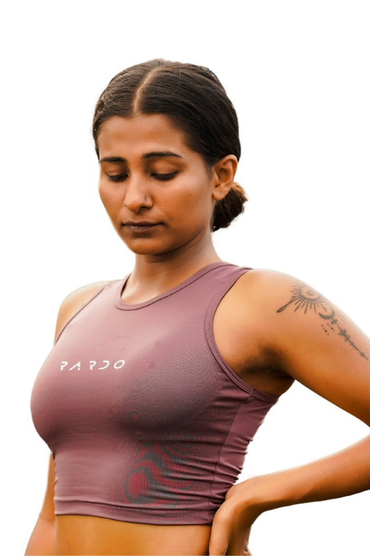 Premium Tank Crop - Maroon