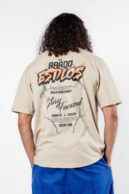 Rardo Estilos - Stay Focused Unisex Oversized T - Beige