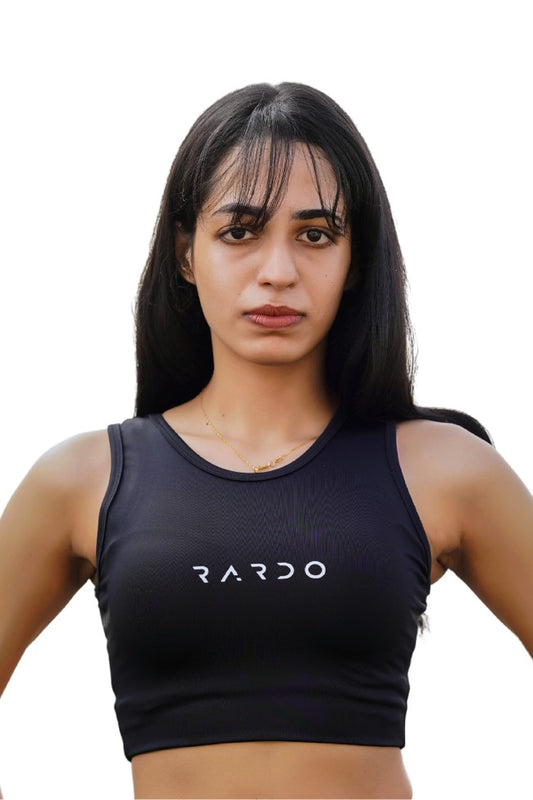 Premium Tank Crop - Black
