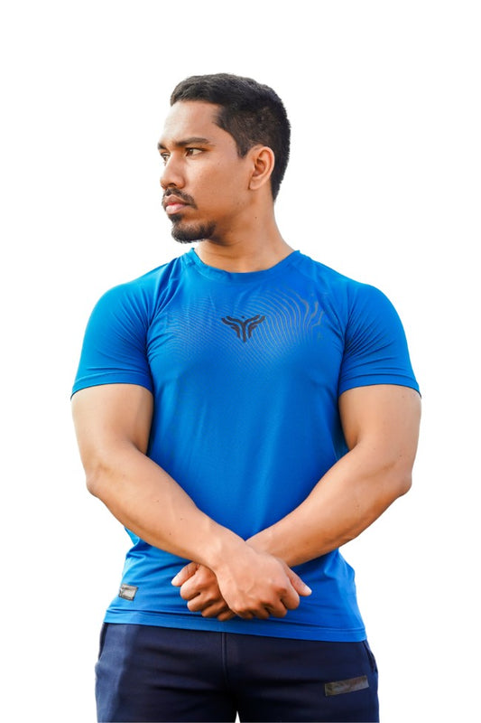 Athleisure Muscle Tee - Blue