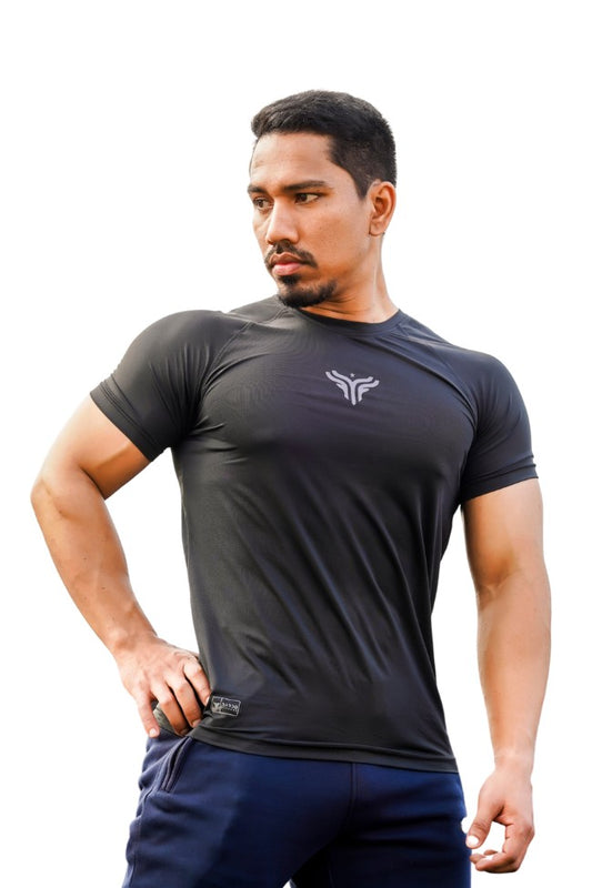 Athleisure Muscle Tee - Black
